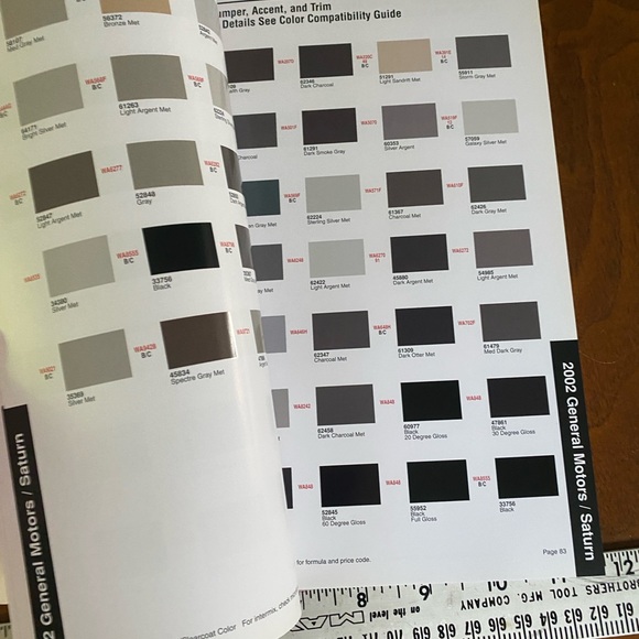 2002 automotive finishes car color guide book Sherwin Williams paint - Picture 2 of 3